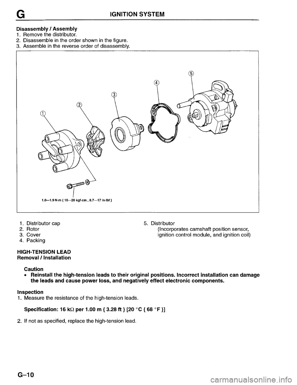 MAZDA PROTEGE 1996 Workshop Manual MAZDA PROTEGE 1996 Workshop Manual