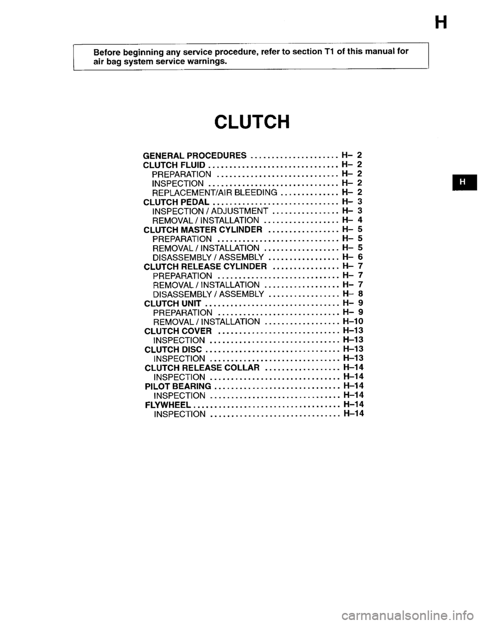 MAZDA PROTEGE 1996 Workshop Manual MAZDA PROTEGE 1996 Workshop Manual