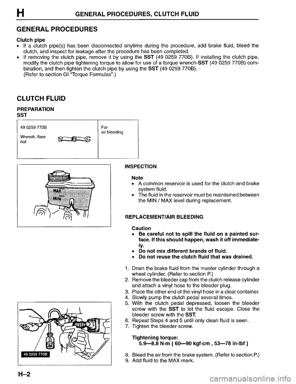 MAZDA PROTEGE 1996 Workshop Manual MAZDA PROTEGE 1996 Workshop Manual