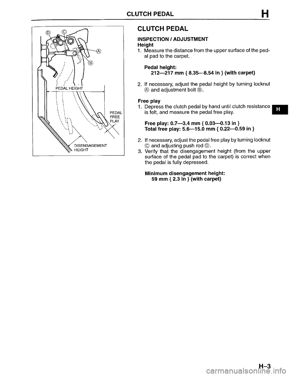 MAZDA PROTEGE 1996 Workshop Manual MAZDA PROTEGE 1996 Workshop Manual