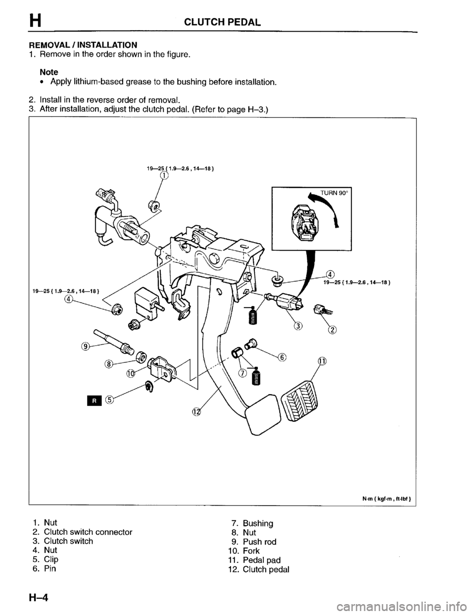 MAZDA PROTEGE 1996 Workshop Manual MAZDA PROTEGE 1996 Workshop Manual