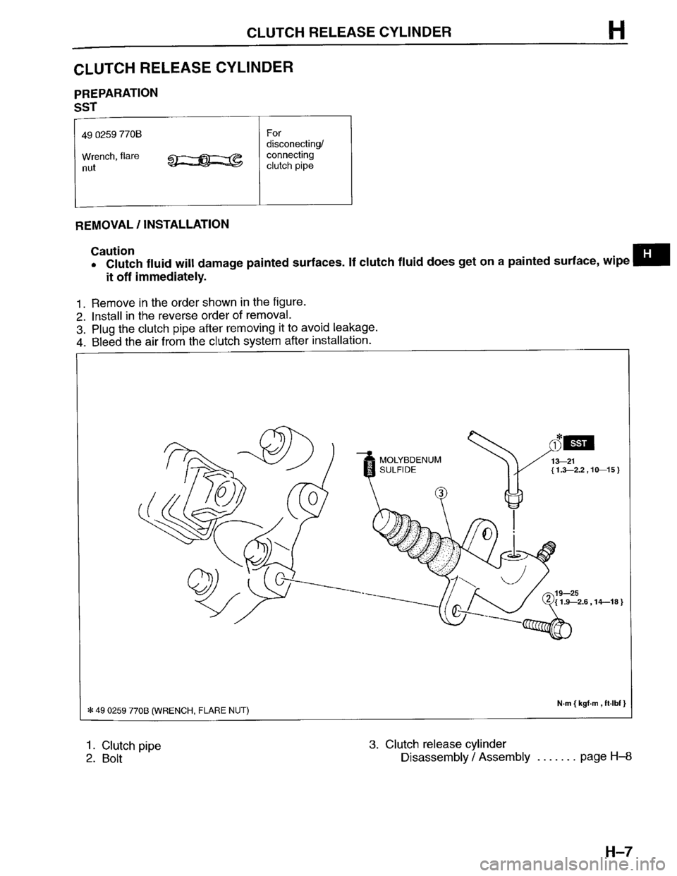 MAZDA PROTEGE 1996 Workshop Manual MAZDA PROTEGE 1996 Workshop Manual