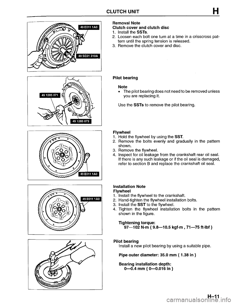 MAZDA PROTEGE 1996 Workshop Manual MAZDA PROTEGE 1996 Workshop Manual