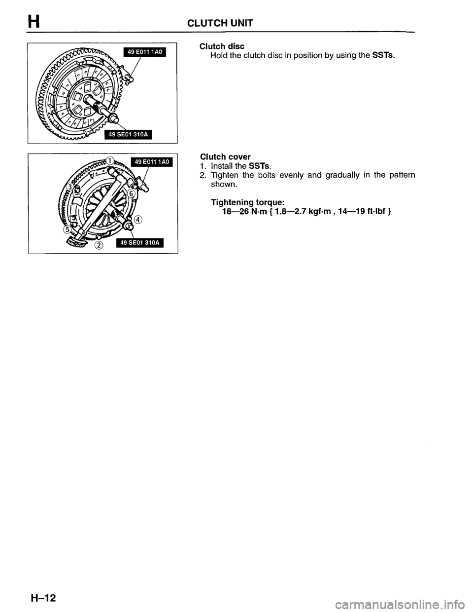 MAZDA PROTEGE 1996 Workshop Manual MAZDA PROTEGE 1996 Workshop Manual