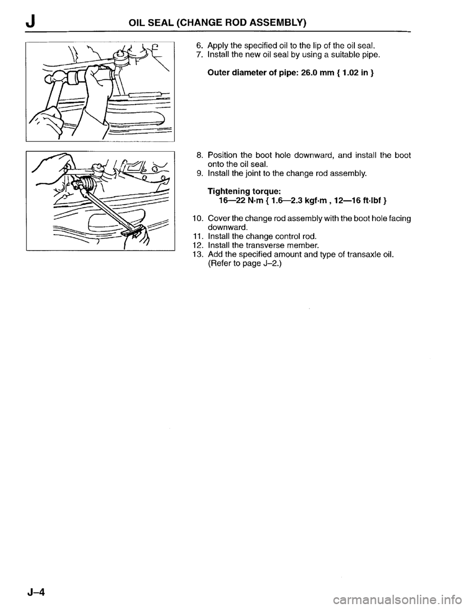 MAZDA PROTEGE 1996 Workshop Manual MAZDA PROTEGE 1996 Workshop Manual