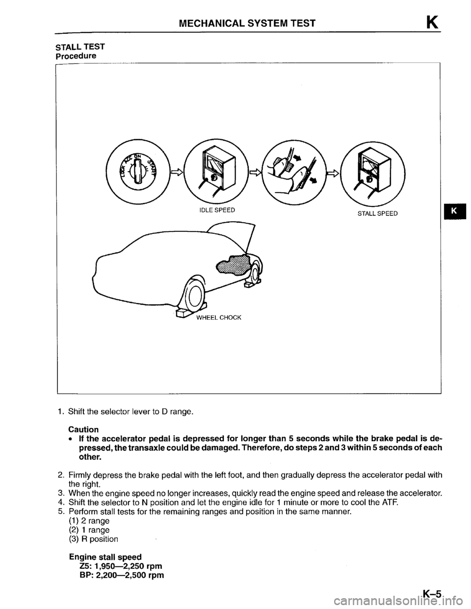 MAZDA PROTEGE 1996 Workshop Manual MAZDA PROTEGE 1996 Workshop Manual