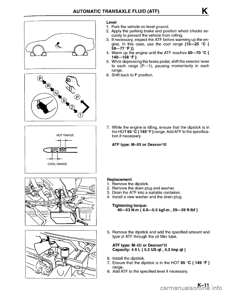 MAZDA PROTEGE 1996 Workshop Manual MAZDA PROTEGE 1996 Workshop Manual