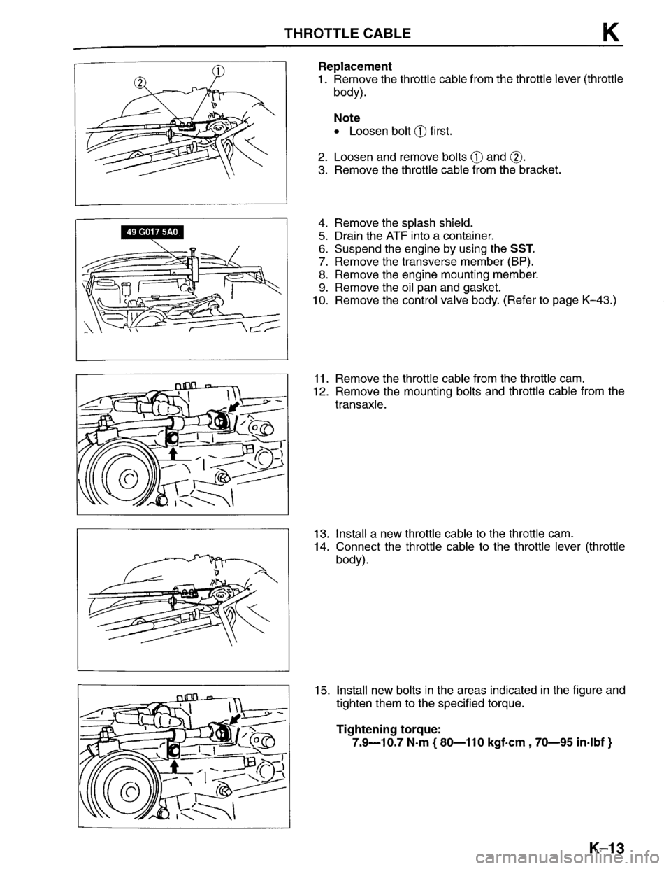 MAZDA PROTEGE 1996 Workshop Manual MAZDA PROTEGE 1996 Workshop Manual