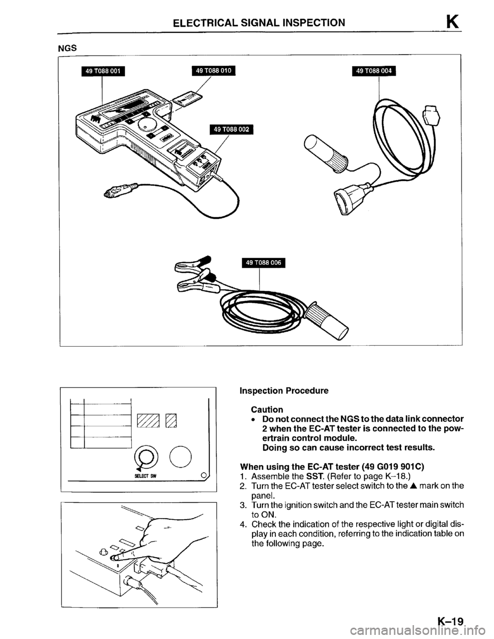 MAZDA PROTEGE 1996  Workshop Manual 