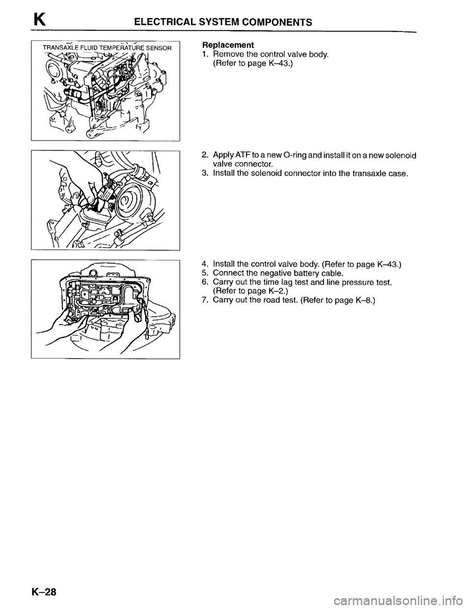 MAZDA PROTEGE 1996  Workshop Manual 