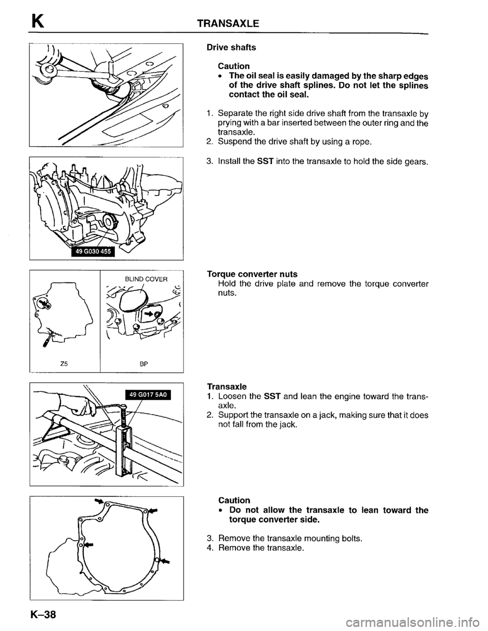 MAZDA PROTEGE 1996 Workshop Manual MAZDA PROTEGE 1996 Workshop Manual