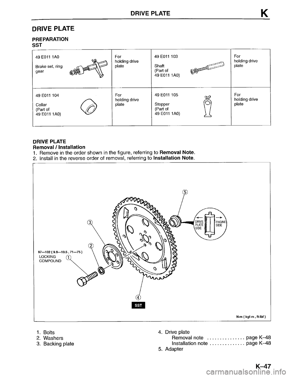 MAZDA PROTEGE 1996 Workshop Manual MAZDA PROTEGE 1996 Workshop Manual