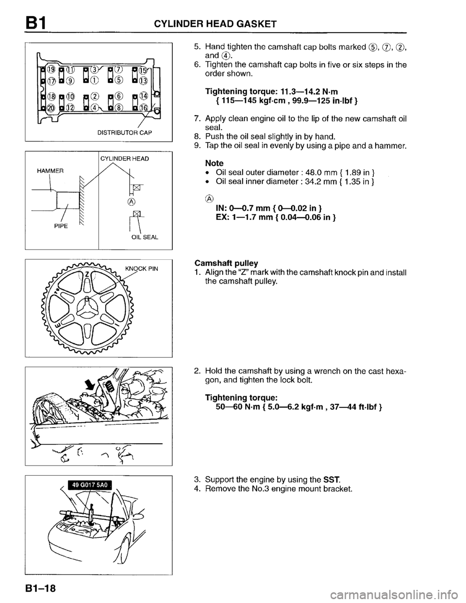 MAZDA PROTEGE 1996 Service Manual 