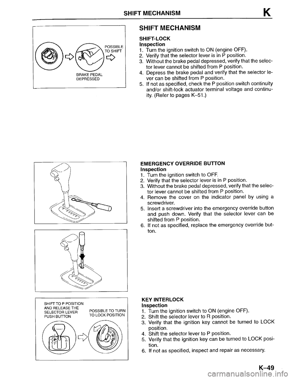 MAZDA PROTEGE 1996 Workshop Manual MAZDA PROTEGE 1996 Workshop Manual