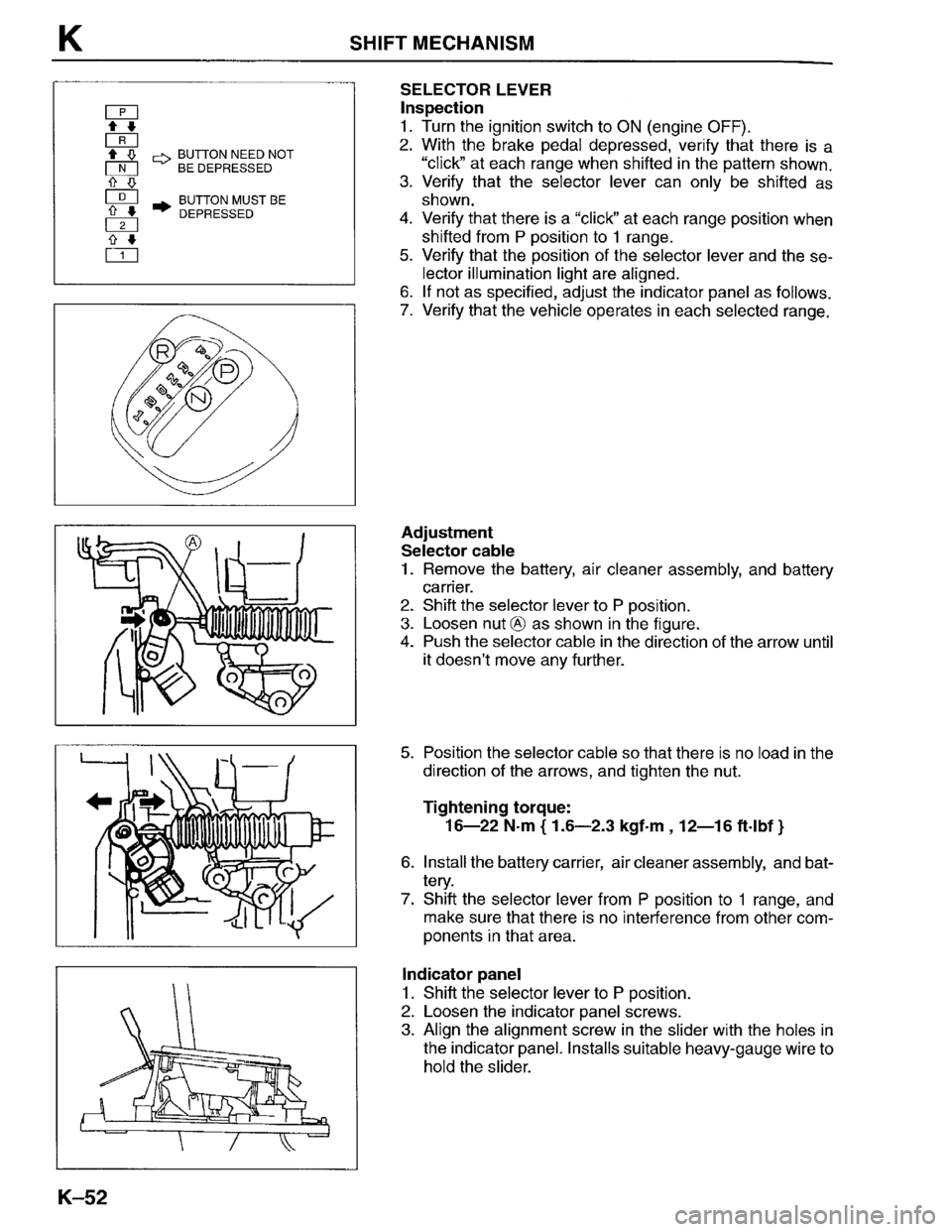 MAZDA PROTEGE 1996 Workshop Manual MAZDA PROTEGE 1996 Workshop Manual