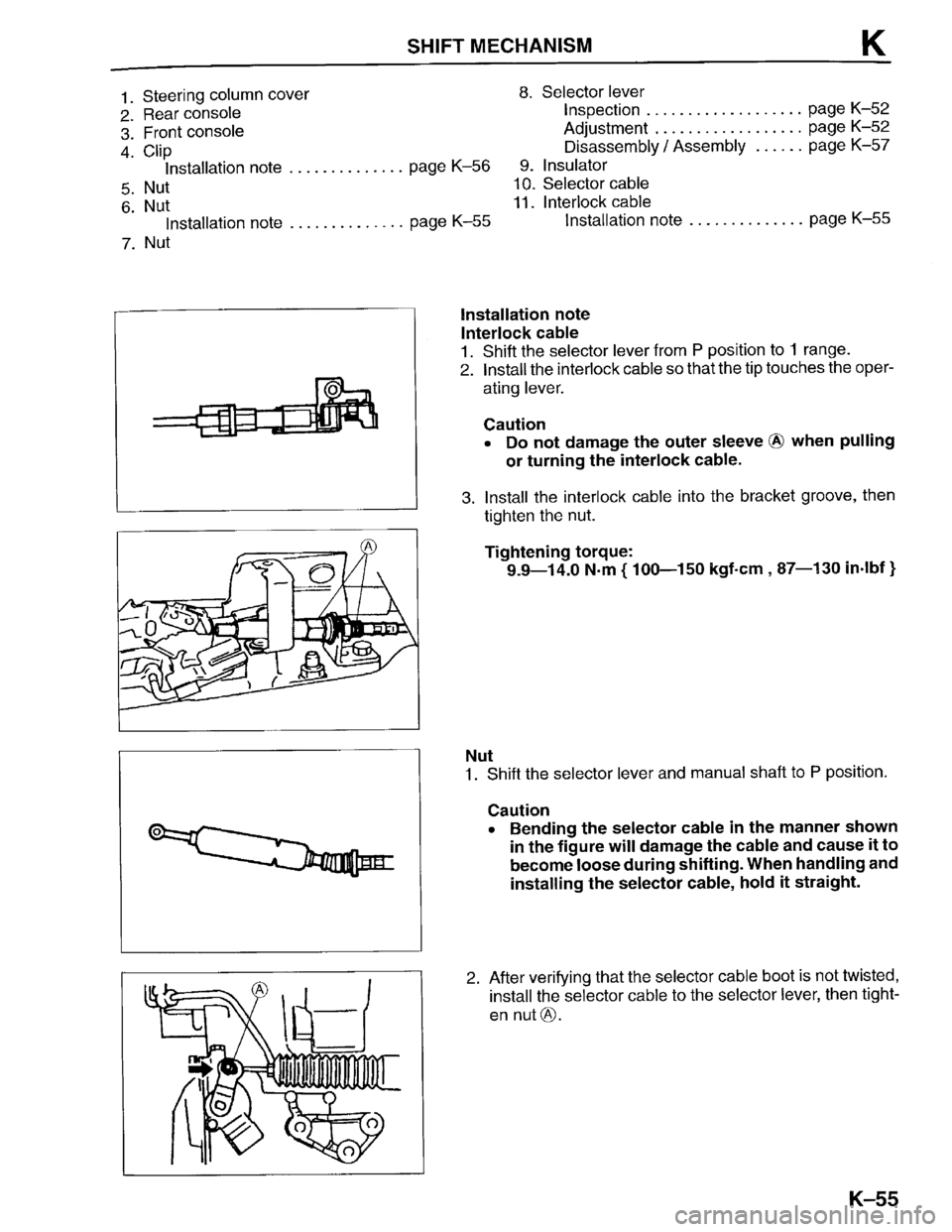 MAZDA PROTEGE 1996 Workshop Manual MAZDA PROTEGE 1996 Workshop Manual