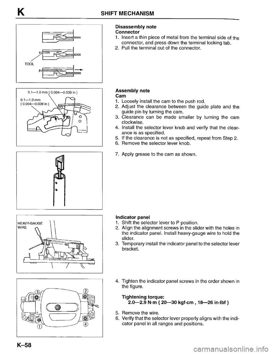 MAZDA PROTEGE 1996 Workshop Manual MAZDA PROTEGE 1996 Workshop Manual