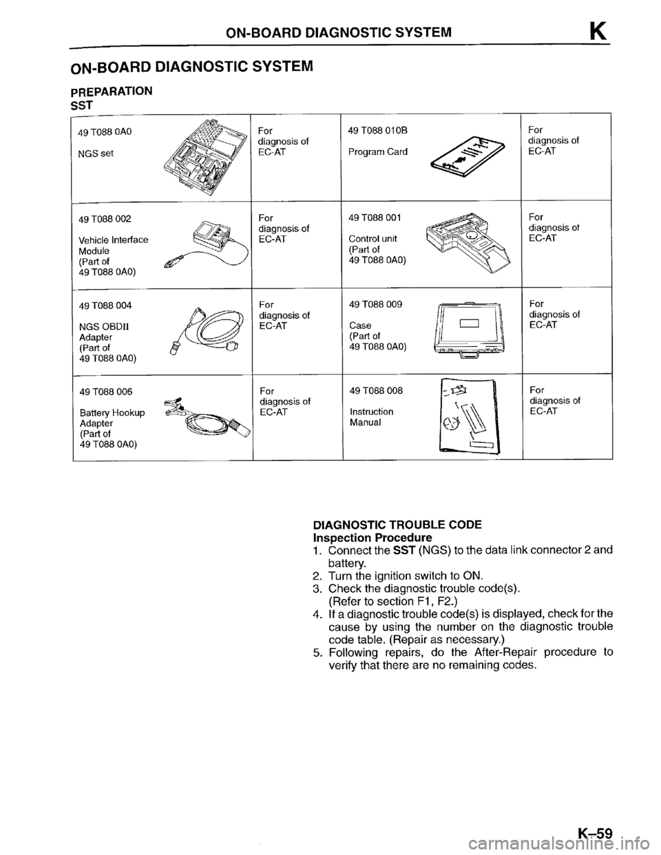 MAZDA PROTEGE 1996 Workshop Manual MAZDA PROTEGE 1996 Workshop Manual