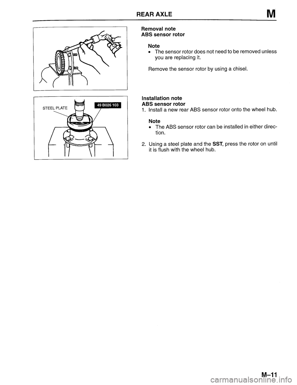 MAZDA PROTEGE 1996 Workshop Manual MAZDA PROTEGE 1996 Workshop Manual