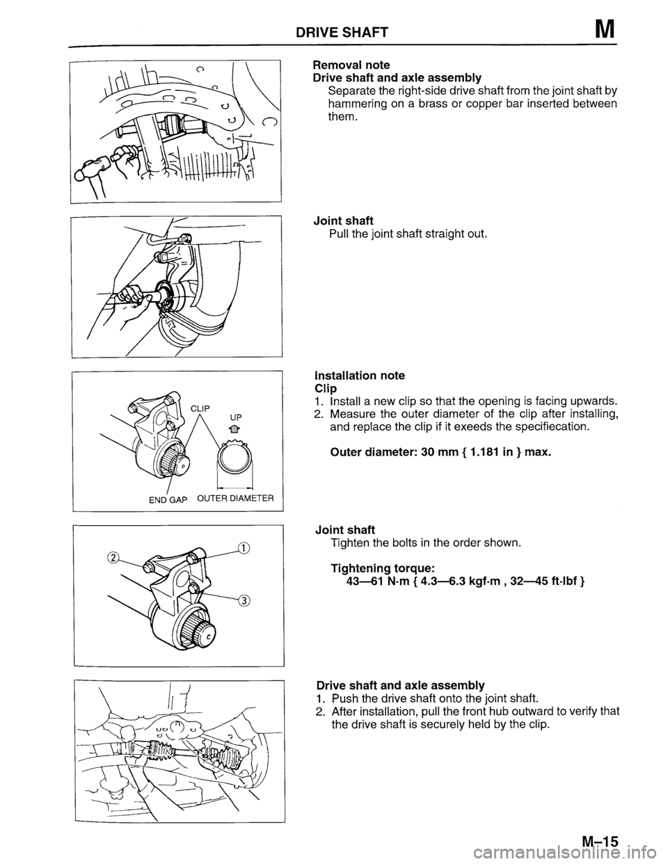 MAZDA PROTEGE 1996 Workshop Manual MAZDA PROTEGE 1996 Workshop Manual