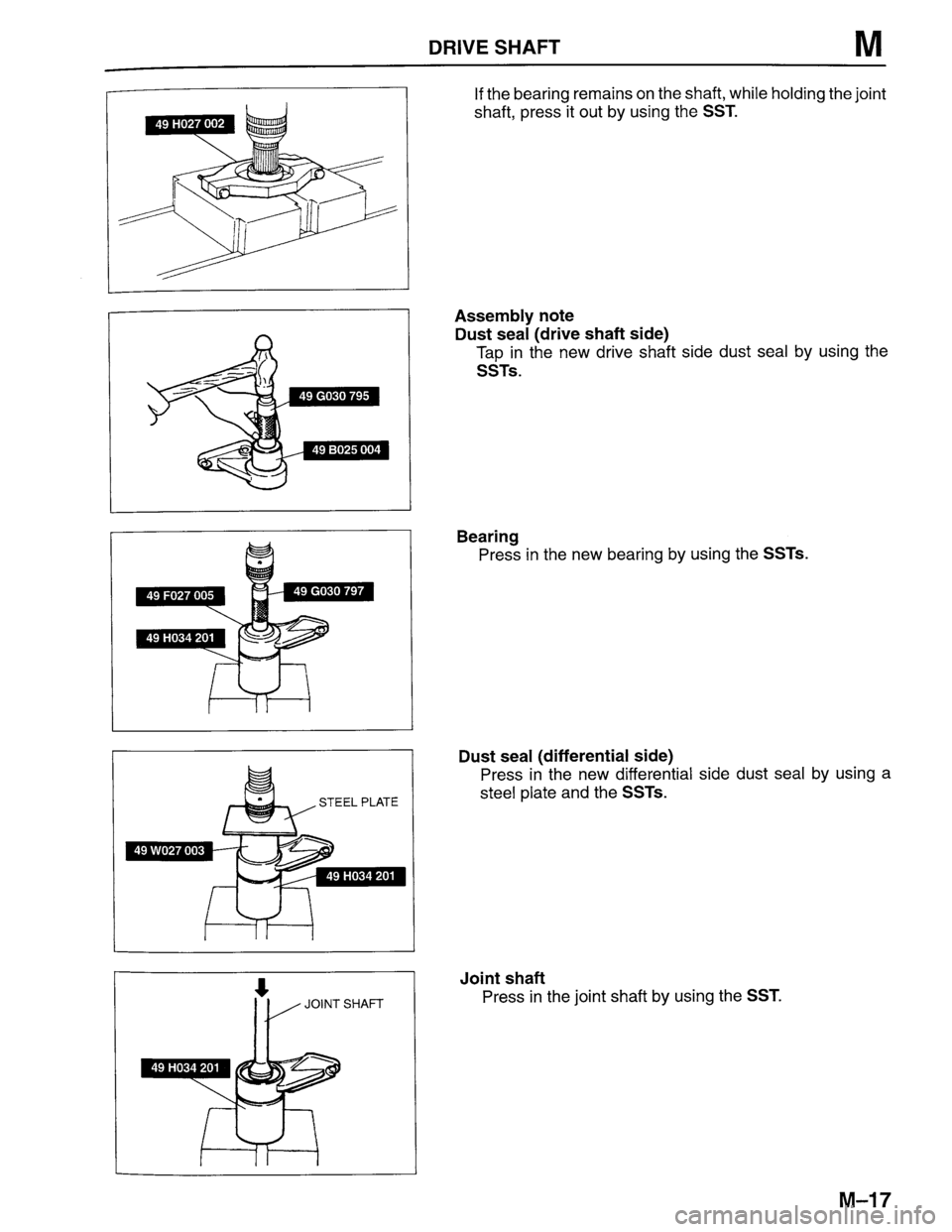 MAZDA PROTEGE 1996 Workshop Manual MAZDA PROTEGE 1996 Workshop Manual
