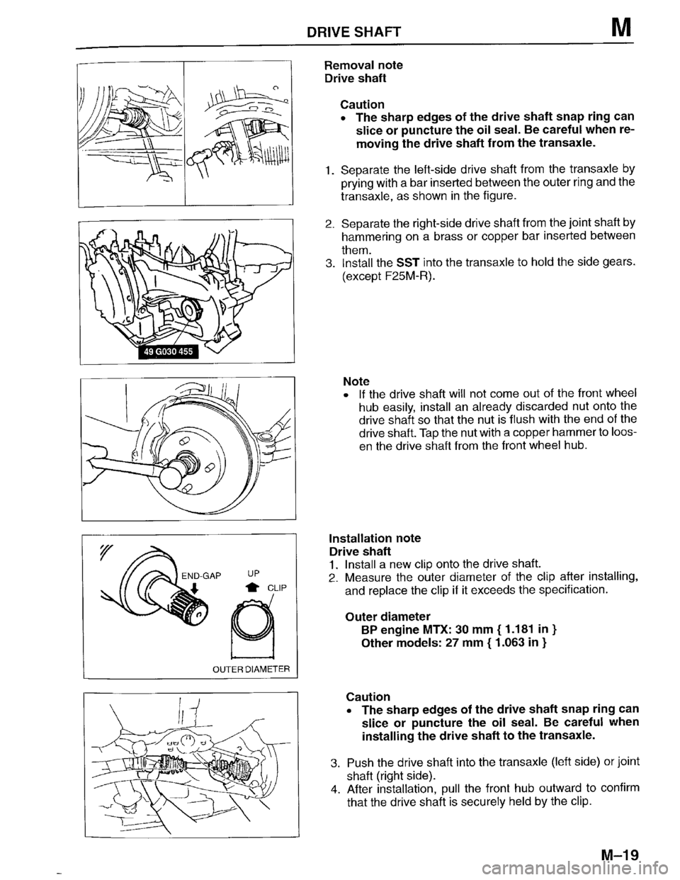 MAZDA PROTEGE 1996 Workshop Manual MAZDA PROTEGE 1996 Workshop Manual