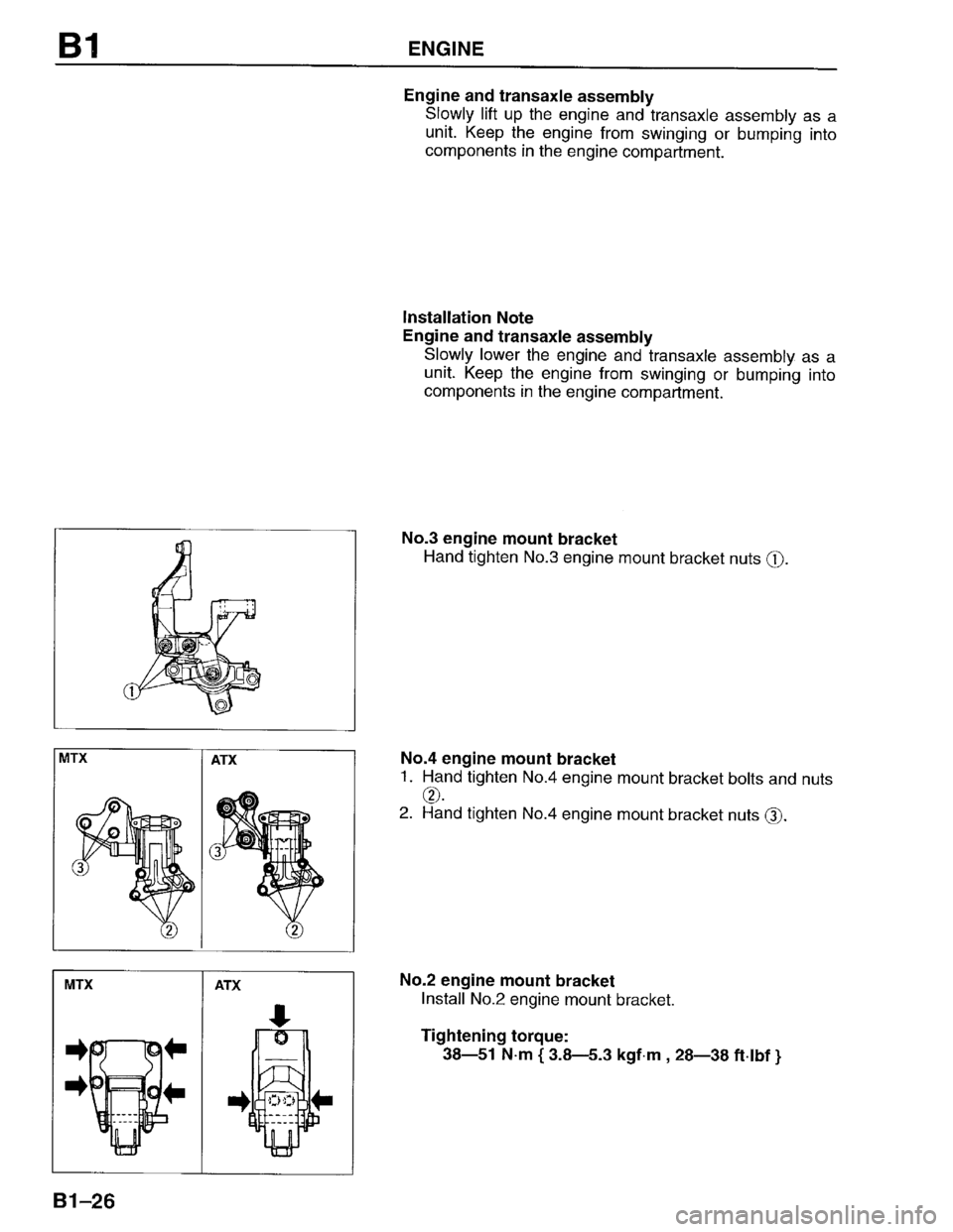 MAZDA PROTEGE 1996 Repair Manual MAZDA PROTEGE 1996 Repair Manual