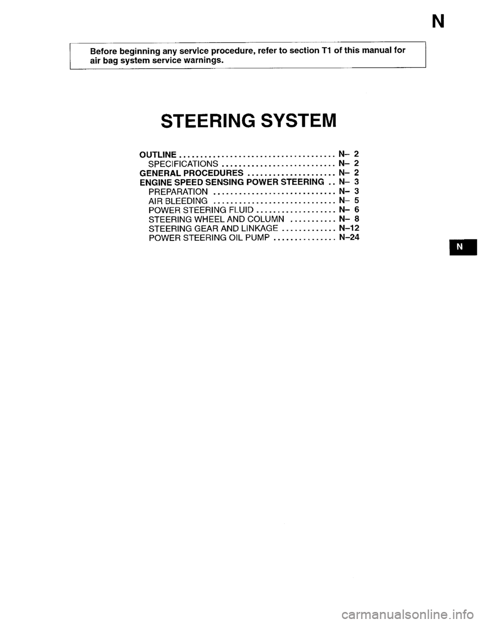MAZDA PROTEGE 1996 Workshop Manual MAZDA PROTEGE 1996 Workshop Manual