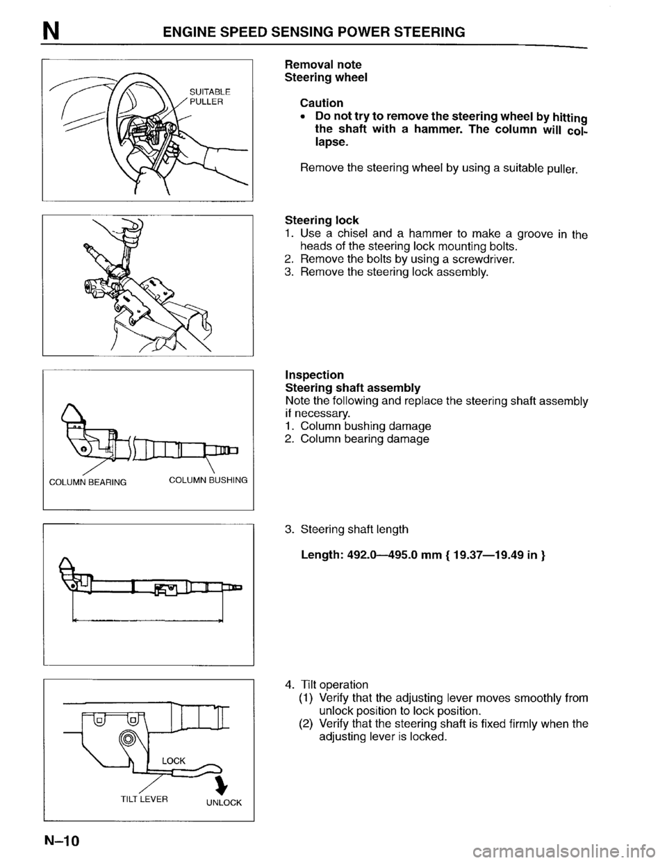 MAZDA PROTEGE 1996 Workshop Manual MAZDA PROTEGE 1996 Workshop Manual