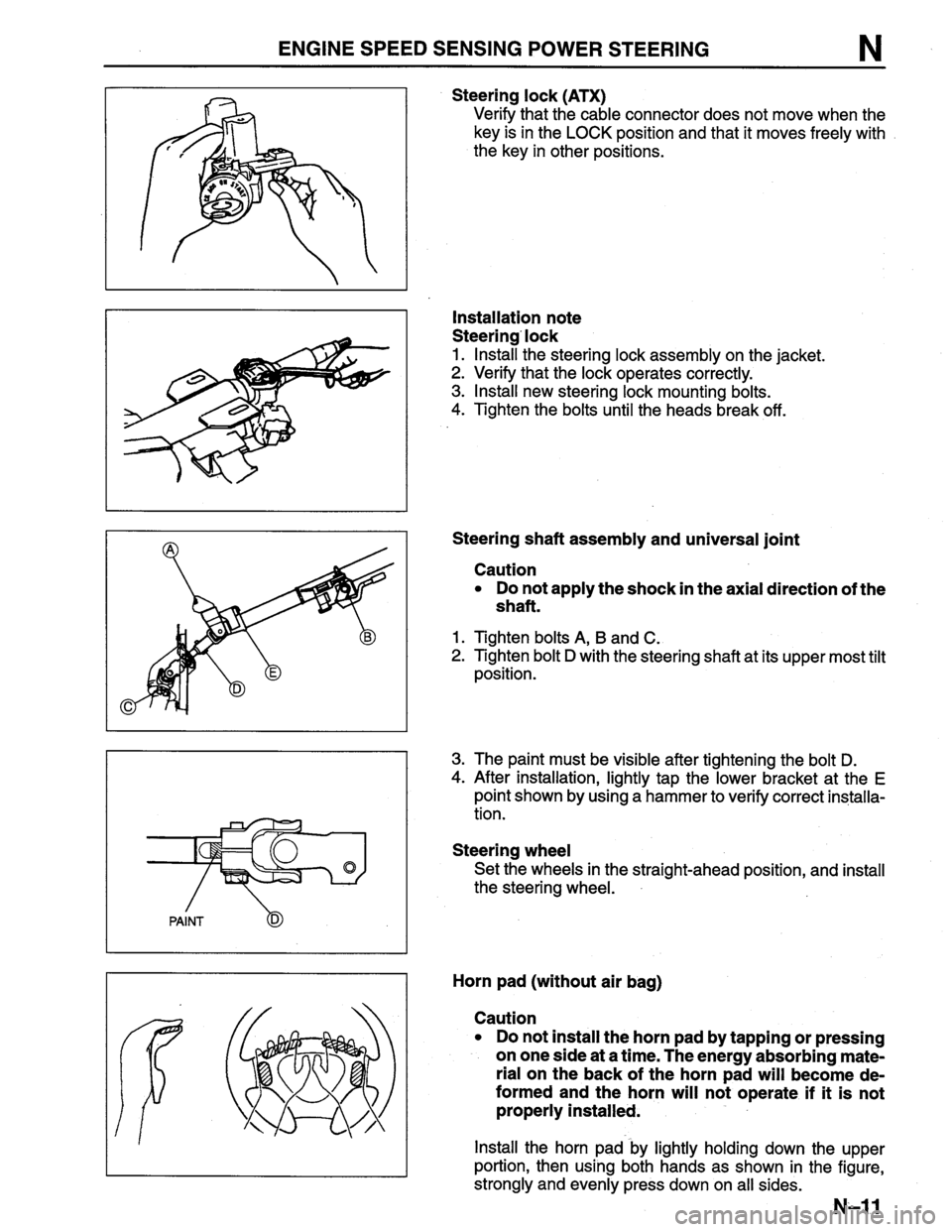 MAZDA PROTEGE 1996 Workshop Manual MAZDA PROTEGE 1996 Workshop Manual