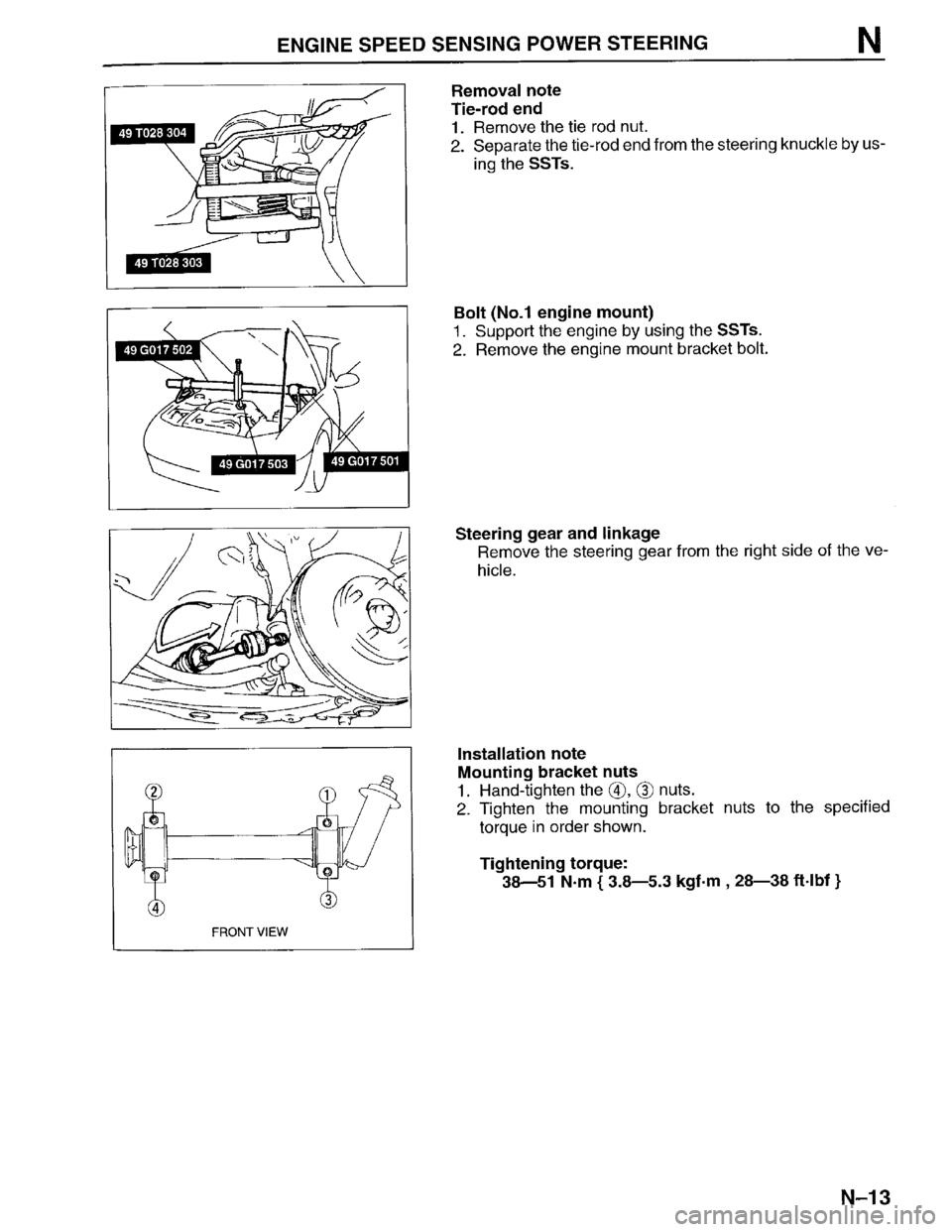 MAZDA PROTEGE 1996 Workshop Manual MAZDA PROTEGE 1996 Workshop Manual
