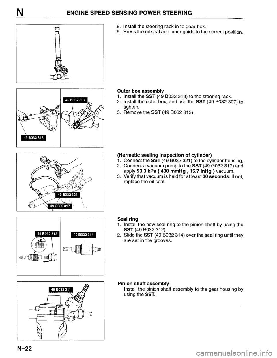 MAZDA PROTEGE 1996 Workshop Manual MAZDA PROTEGE 1996 Workshop Manual
