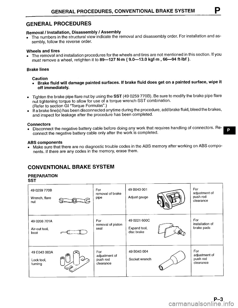 MAZDA PROTEGE 1996 Workshop Manual MAZDA PROTEGE 1996 Workshop Manual