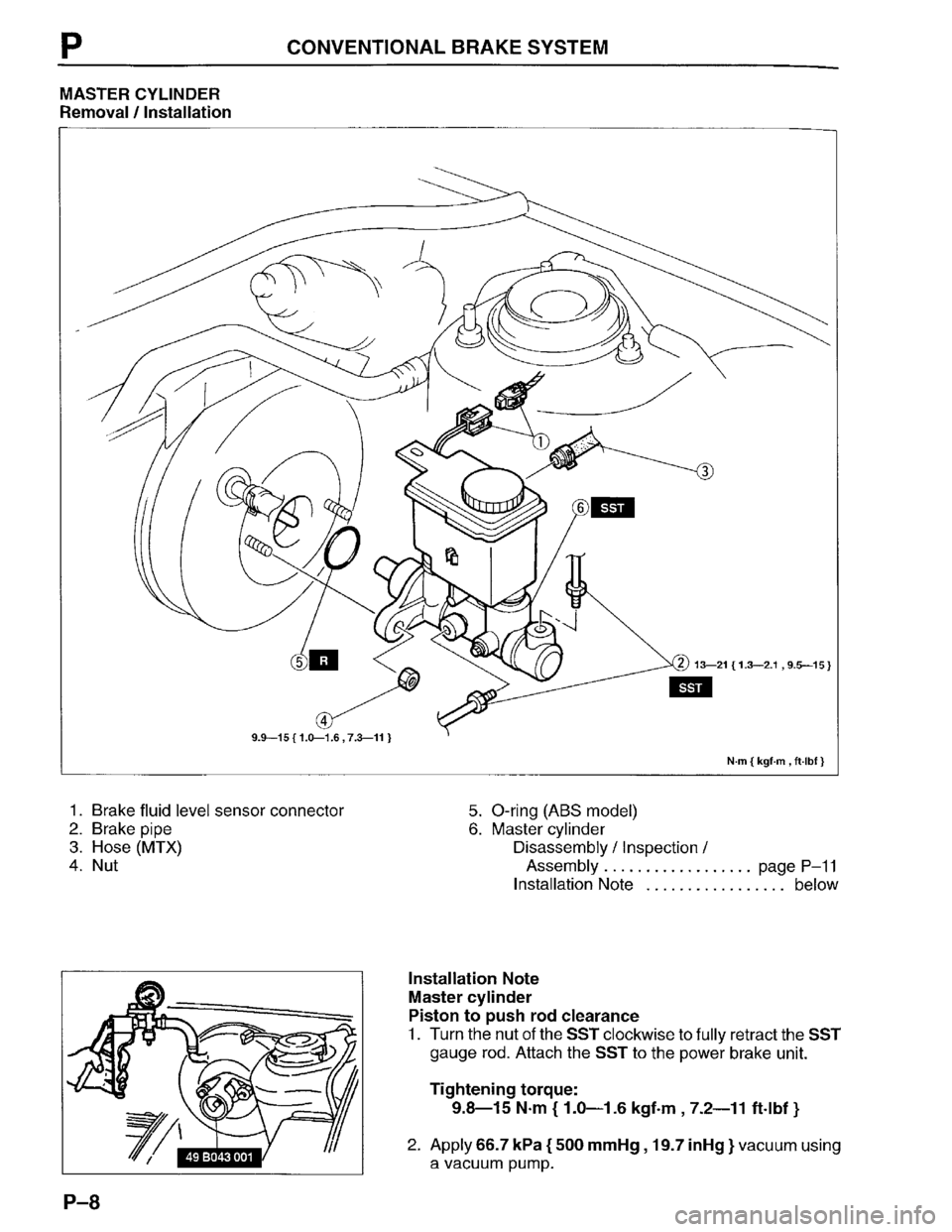 MAZDA PROTEGE 1996 Workshop Manual MAZDA PROTEGE 1996 Workshop Manual