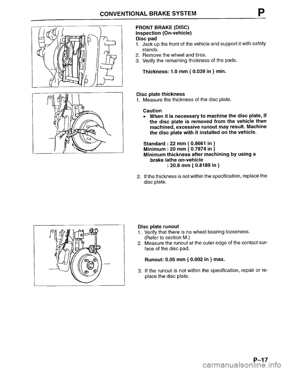 MAZDA PROTEGE 1996 Workshop Manual MAZDA PROTEGE 1996 Workshop Manual
