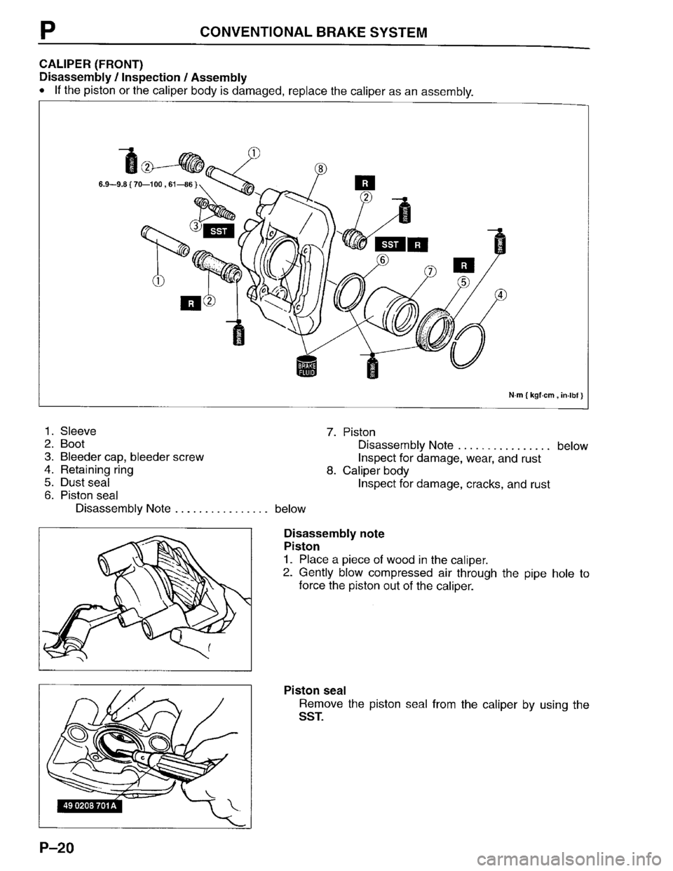 MAZDA PROTEGE 1996 Workshop Manual MAZDA PROTEGE 1996 Workshop Manual