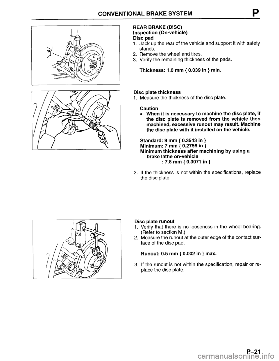 MAZDA PROTEGE 1996 Workshop Manual MAZDA PROTEGE 1996 Workshop Manual