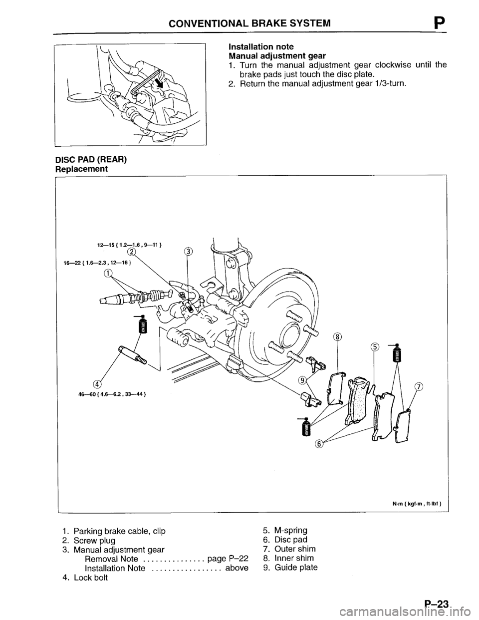 MAZDA PROTEGE 1996 Workshop Manual MAZDA PROTEGE 1996 Workshop Manual