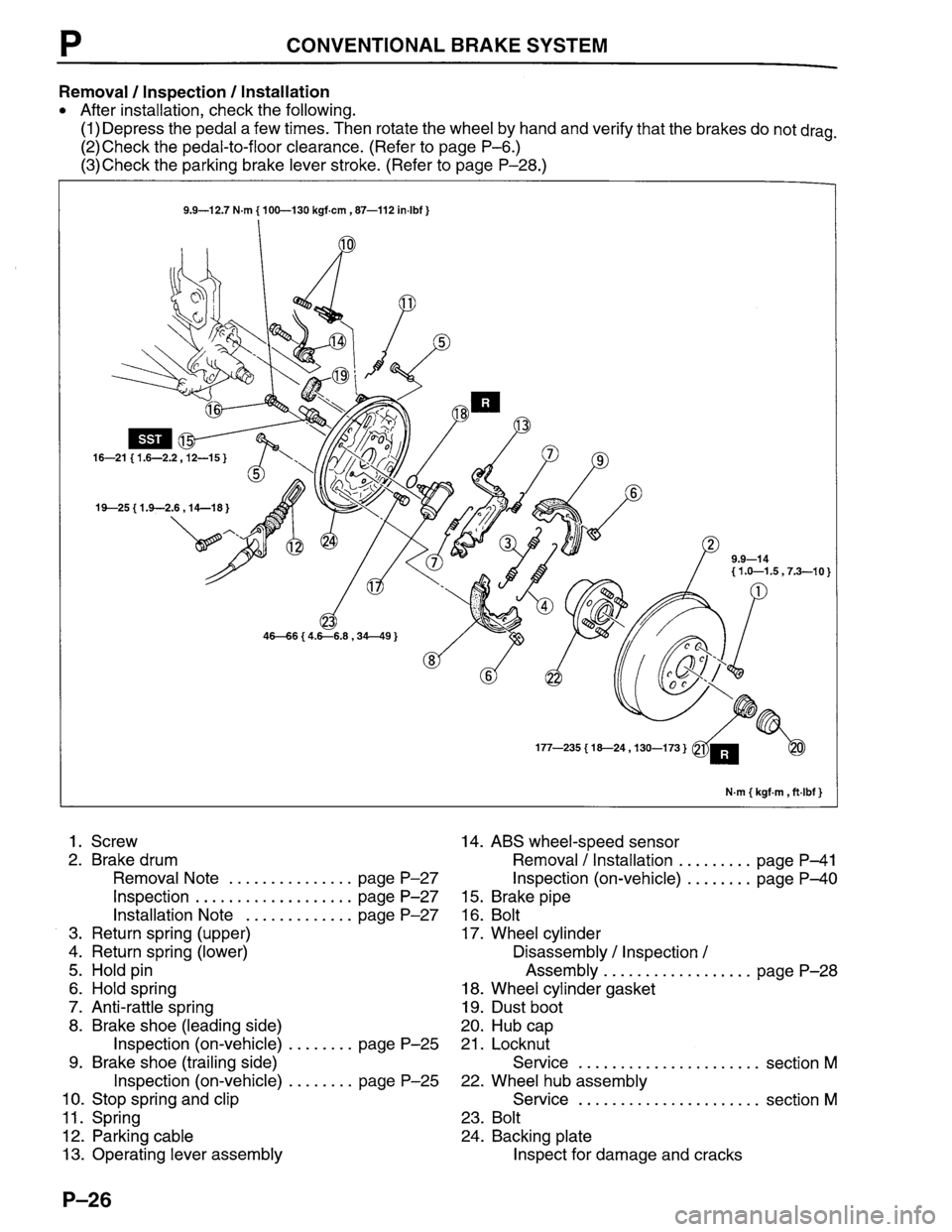 MAZDA PROTEGE 1996 Workshop Manual MAZDA PROTEGE 1996 Workshop Manual