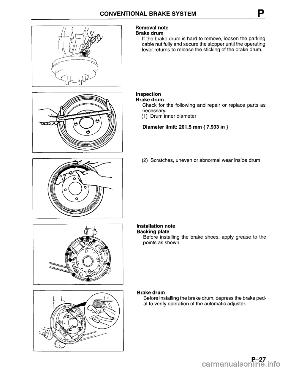 MAZDA PROTEGE 1996 Workshop Manual MAZDA PROTEGE 1996 Workshop Manual