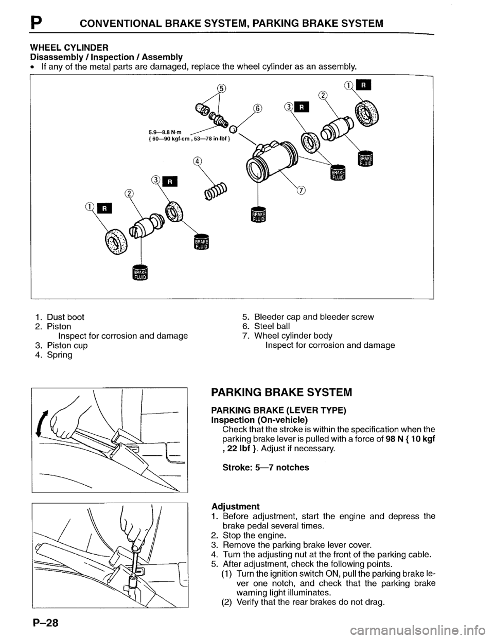 MAZDA PROTEGE 1996 Workshop Manual MAZDA PROTEGE 1996 Workshop Manual