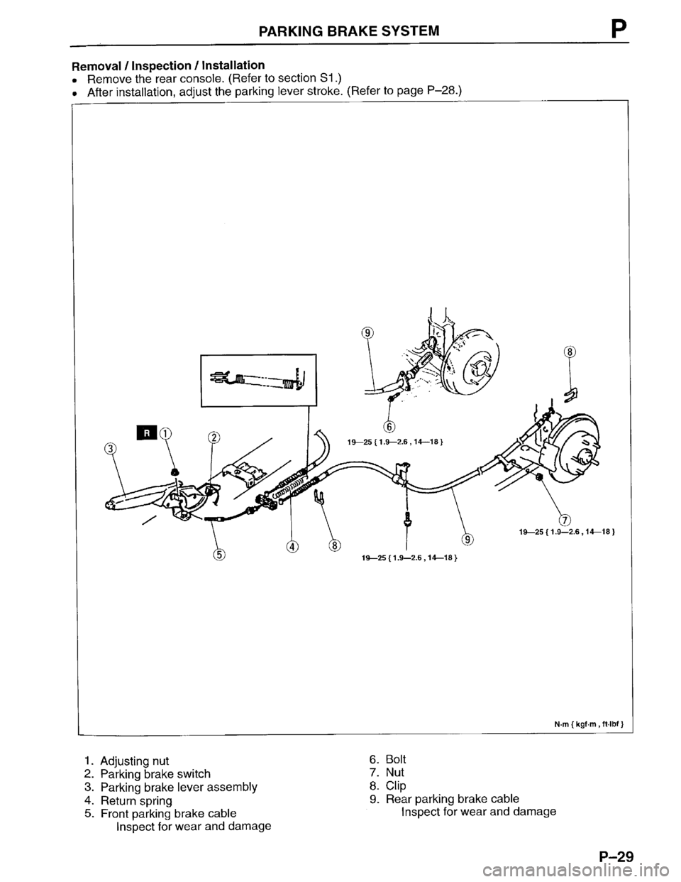 MAZDA PROTEGE 1996 Workshop Manual MAZDA PROTEGE 1996 Workshop Manual