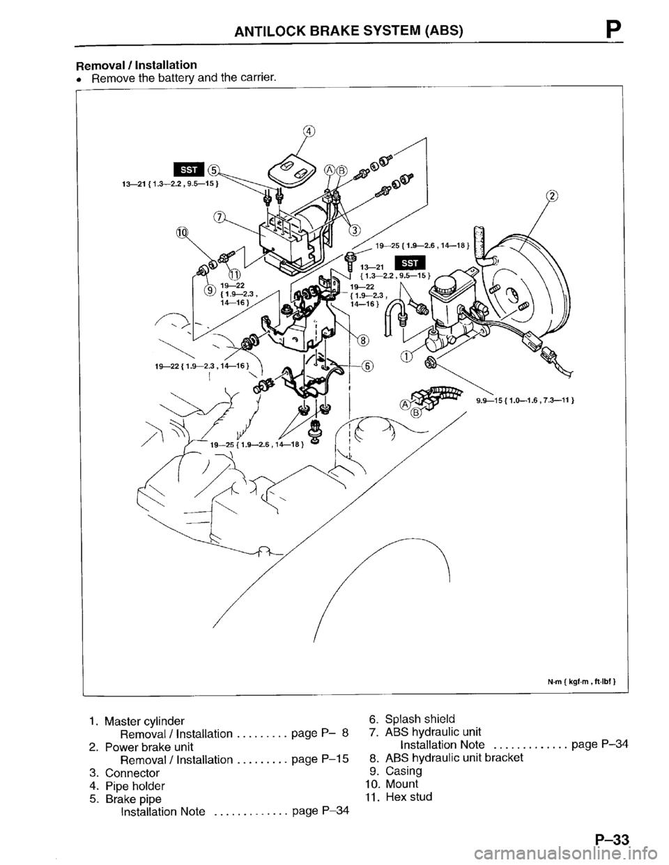 MAZDA PROTEGE 1996 Workshop Manual MAZDA PROTEGE 1996 Workshop Manual