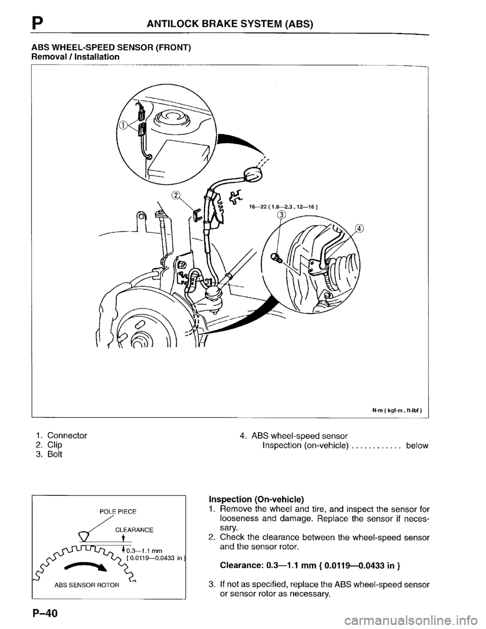 MAZDA PROTEGE 1996 Workshop Manual MAZDA PROTEGE 1996 Workshop Manual