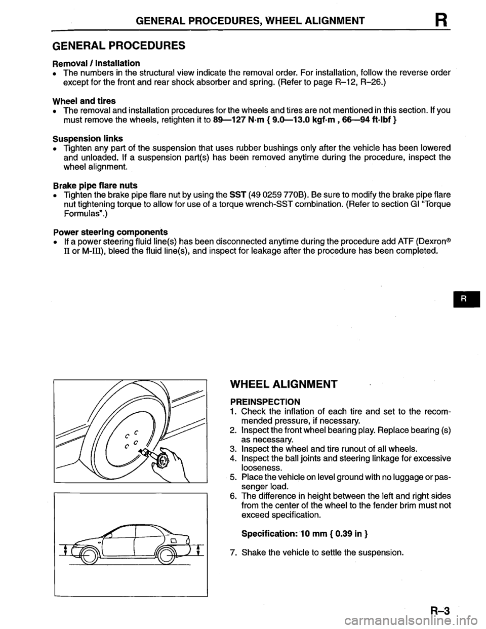 MAZDA PROTEGE 1996 Workshop Manual MAZDA PROTEGE 1996 Workshop Manual