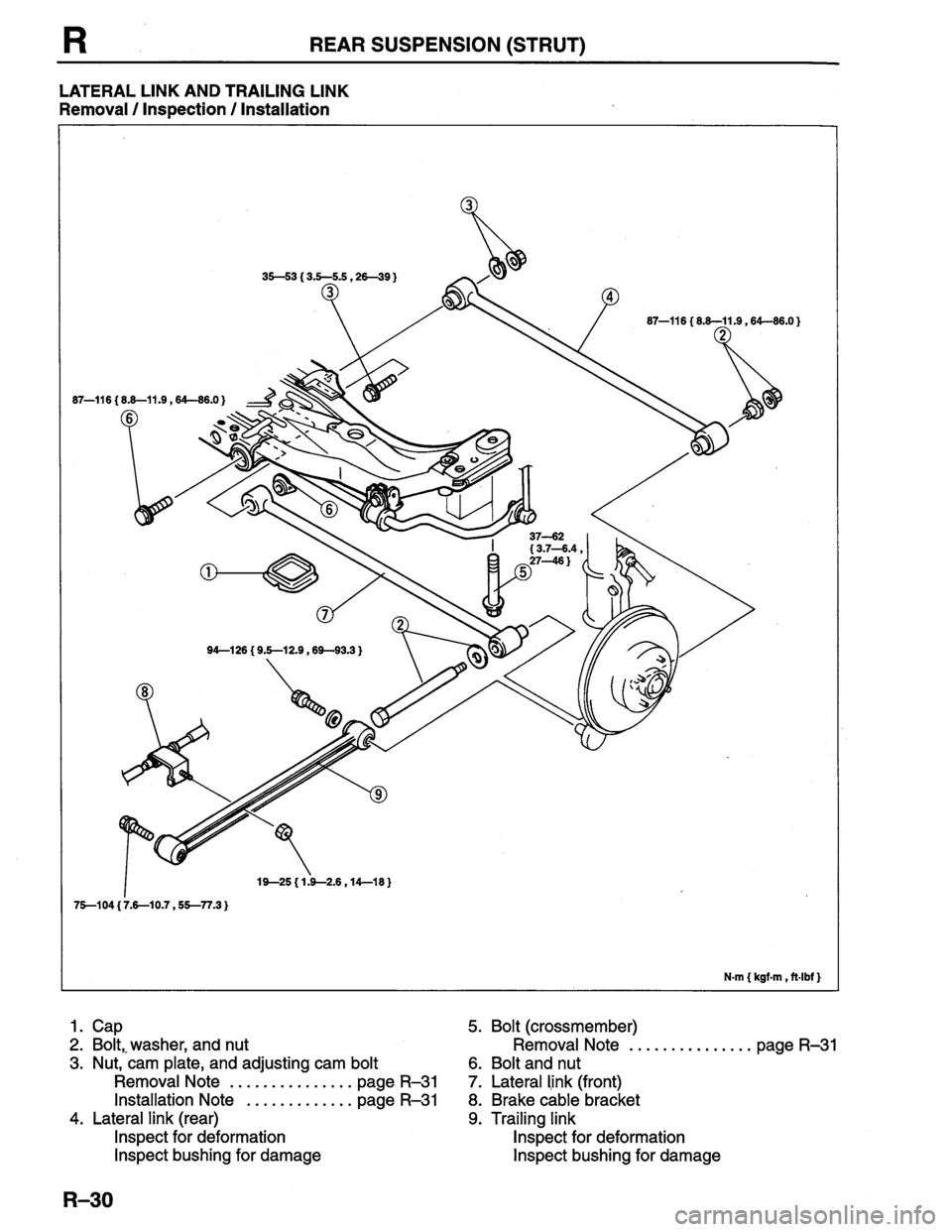 MAZDA PROTEGE 1996 Workshop Manual MAZDA PROTEGE 1996 Workshop Manual