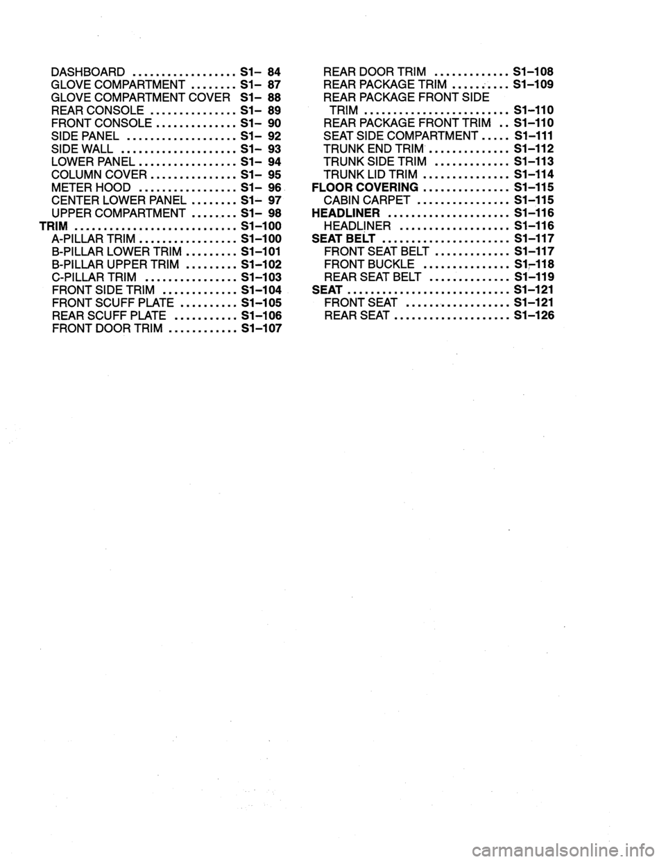 MAZDA PROTEGE 1996 Workshop Manual MAZDA PROTEGE 1996 Workshop Manual