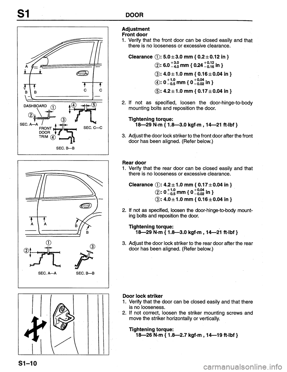 MAZDA PROTEGE 1996 Workshop Manual MAZDA PROTEGE 1996 Workshop Manual