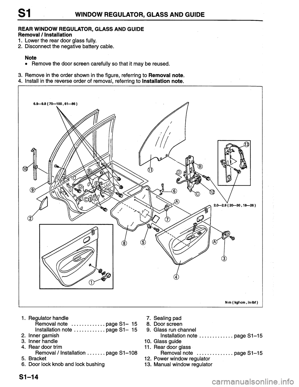 MAZDA PROTEGE 1996 Workshop Manual MAZDA PROTEGE 1996 Workshop Manual