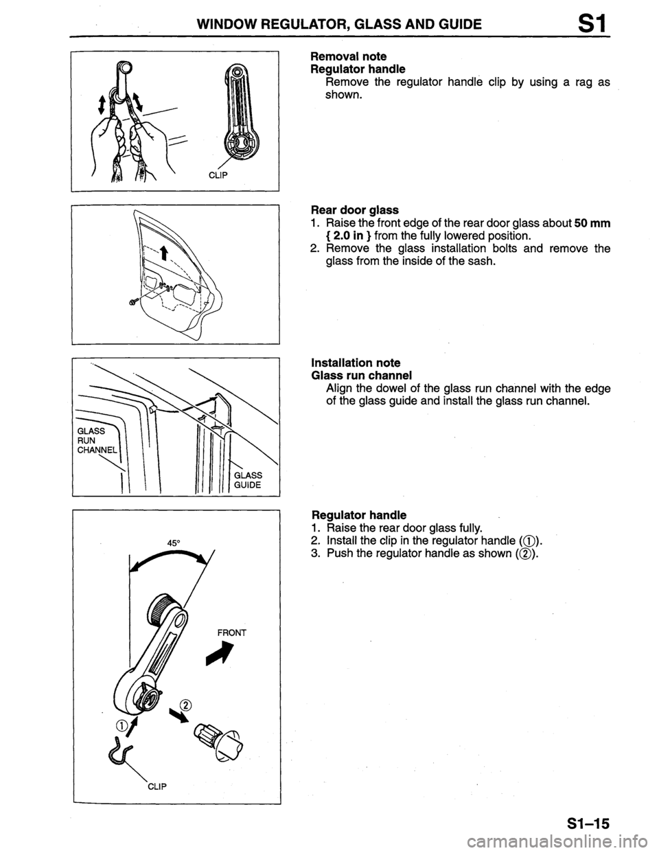 MAZDA PROTEGE 1996 Workshop Manual MAZDA PROTEGE 1996 Workshop Manual